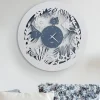 Orologi Da Parete Moderni-Selezionato da Mazzolaluce Orologio da parete per cameretta azzurro bianco rotondo 50cm