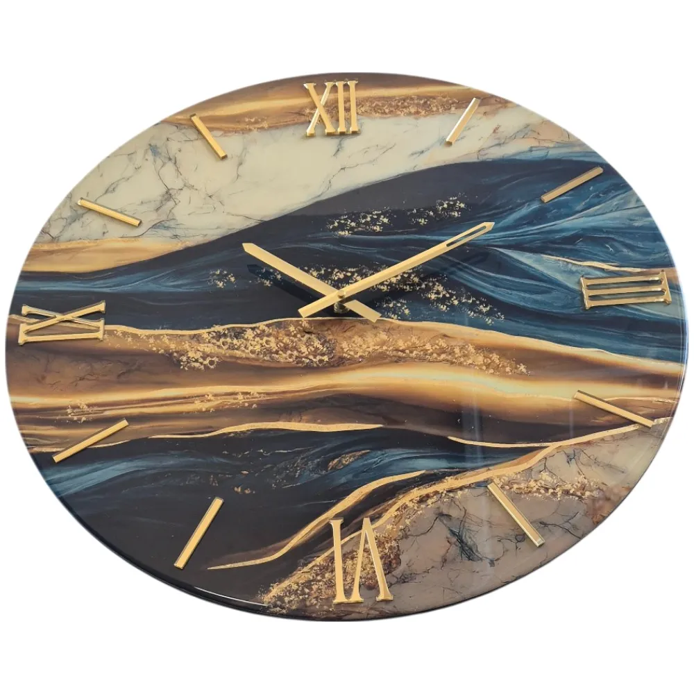 Orologi Da Parete Moderni-Selezionato da Mazzolaluce Orologio da parete plutone 40cm design moderno effetto marmo