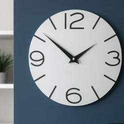 Orologi Da Parete Moderni-Selezionato da Mazzolaluce Orologio da parete rotondo bianco design moderno