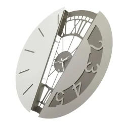 Orologi Da Parete Moderni-Selezionato da Mazzolaluce Orologio da parete rotondo bronzo avorio e sabbia design originale