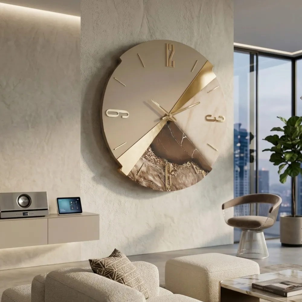 Orologi Da Parete Moderni-Selezionato da Mazzolaluce Orologio da parete rotondo 60 cm design contemporaneo