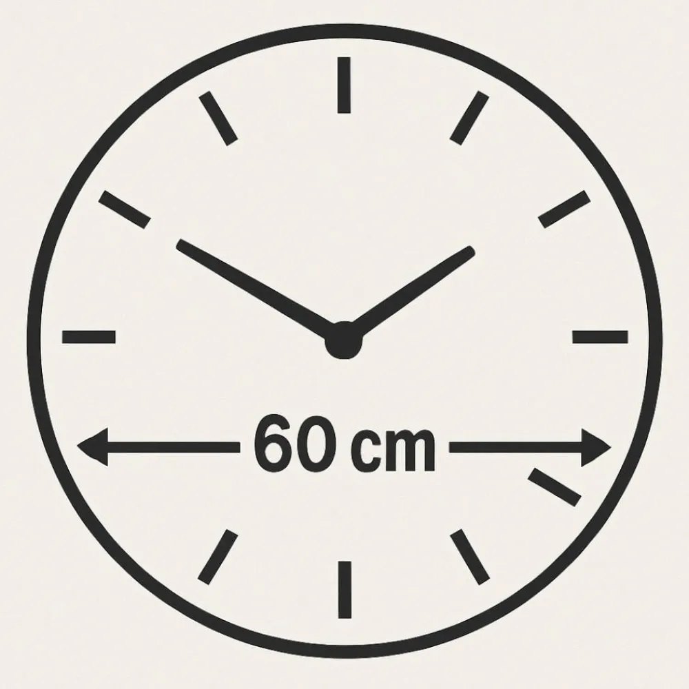 Orologi Da Parete Moderni-Selezionato da Mazzolaluce Orologio da parete rotondo 60 cm design contemporaneo