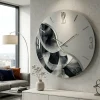Orologi Da Parete Moderni-Selezionato da Mazzolaluce Orologio da parete rotondo 50cm resina effetto marmorizzato moderno