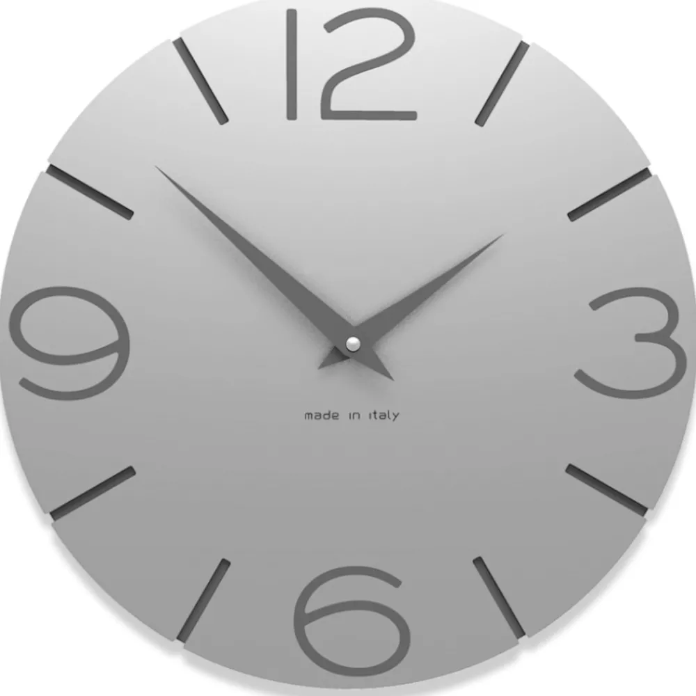 Orologi Da Parete Moderni-Selezionato da Mazzolaluce Orologio da parete rotondo 30cm moderno legno alluminio
