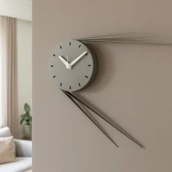 Orologi Da Parete Moderni-Selezionato da Mazzolaluce Orologio da parete rotondo design moderno color fango