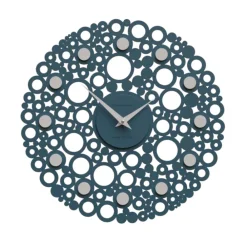 Orologi Da Parete Moderni-Selezionato da Mazzolaluce Orologio da parete rotondo in legno ottanio traforato