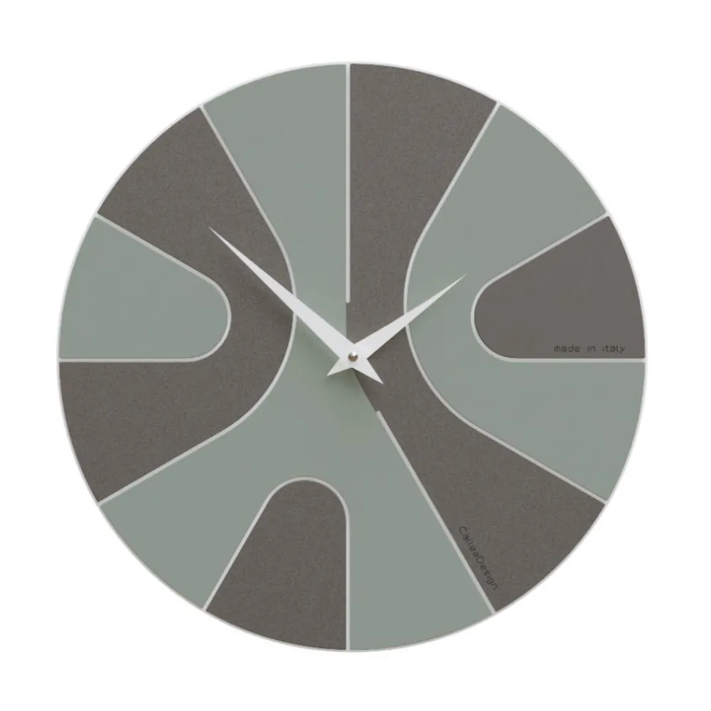 Orologi Da Parete Moderni-Selezionato da Mazzolaluce Orologio da parete rotondo in legno verde moderno rotondo