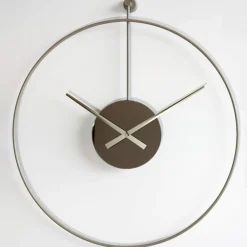 Orologi Da Parete Moderni-Selezionato da Mazzolaluce Orologio da parete rotondo moderno effetto specchio bronzo 80cm