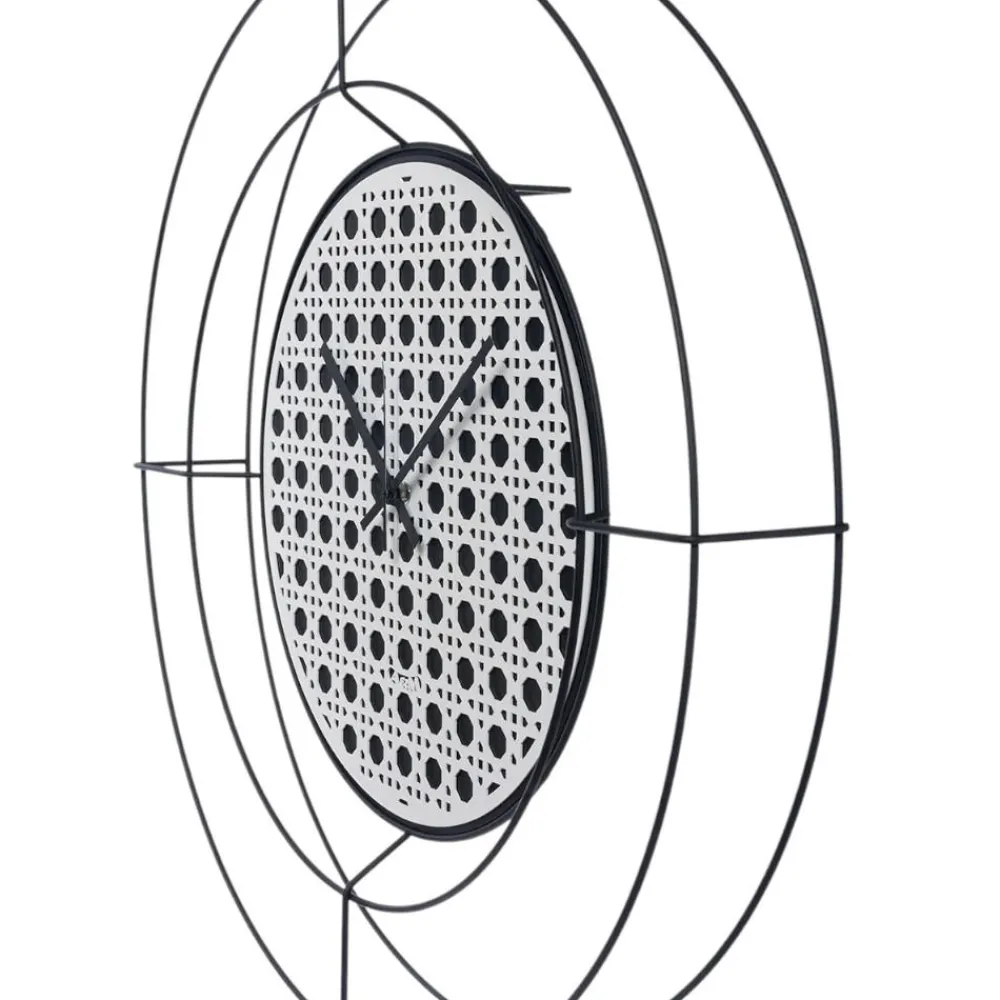 Orologi Da Parete Moderni-Selezionato da Mazzolaluce Orologio da parete rotondo moderno bianco e nero 90cm