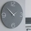 Orologi Da Parete Moderni-Selezionato da Mazzolaluce Orologio da parete tondo moderno grigio quarzo