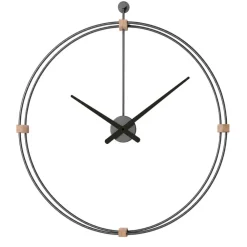 Orologi Da Parete Moderni-Selezionato da Mazzolaluce Orologio da parete tridimensionale tortora rotondo 80cm