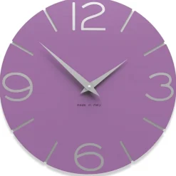 Orologi Da Parete Moderni-Selezionato da Mazzolaluce Orologio da parete viola per cameretta