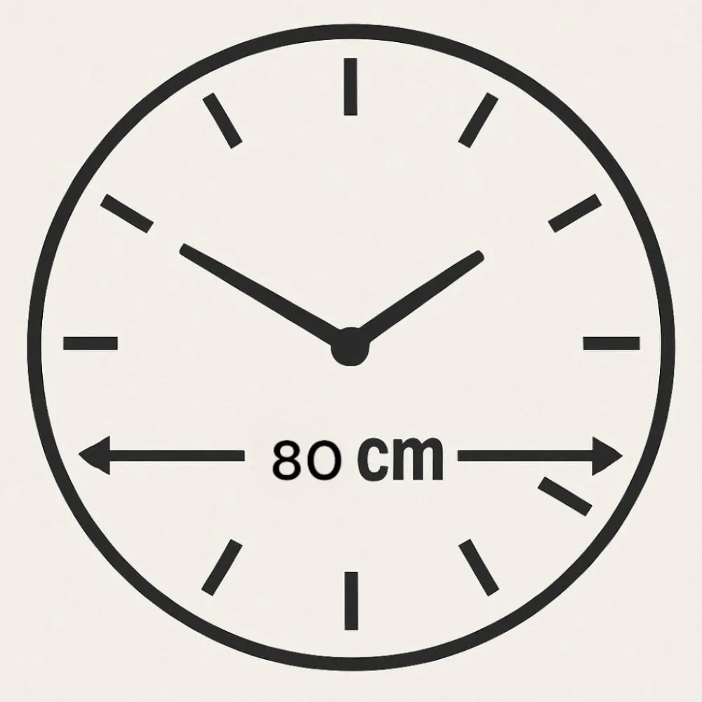 Orologi Da Parete Moderni-Selezionato da Mazzolaluce Orologio design da parete 80 cm legno resina effetto marmo