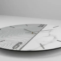 Orologi Da Parete Moderni-Selezionato da Mazzolaluce Orologio design da parete 80cm rotondo resina effetto marmo
