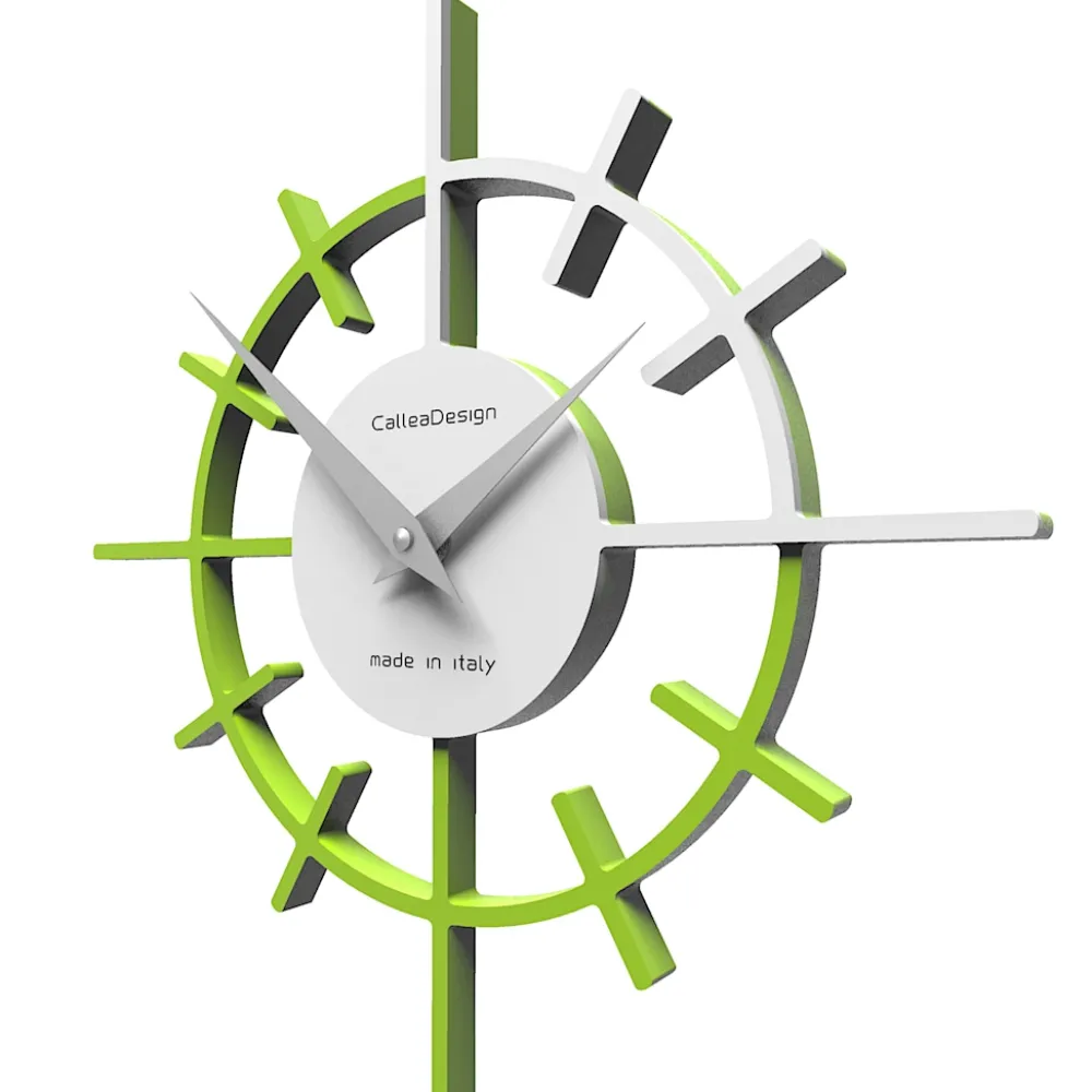 Orologi Da Parete Moderni-Selezionato da Mazzolaluce Orologio design da parete legno colore mela verde