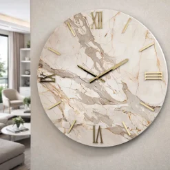 Orologi Da Parete Moderni-Selezionato da Mazzolaluce Orologio design moderno rotondo per soggiorno 60cm