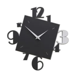 Orologi Da Parete Moderni-Selezionato da Mazzolaluce Orologio di legno nero da parete design numeri