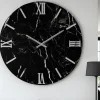 Orologi Da Parete Moderni-Selezionato da Mazzolaluce Orologio effetto marmo nero 80cm da parete design moderno
