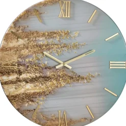 Orologi Da Parete Moderni-Selezionato da Mazzolaluce Orologio goldy 60cm per parete tondo moderno in resina oro