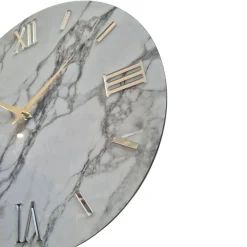 Orologi Da Parete Moderni-Selezionato da Mazzolaluce Orologio grande 80cm da parete effetto marmo bianco moderno