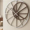 Orologi Da Parete Moderni-Selezionato da Mazzolaluce Orologio grande 95cm da parete moderno rovere wenge rotondo design originale