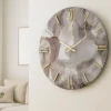 Orologi Da Parete Moderni-Selezionato da Mazzolaluce Orologio grande da parete 100cm design originale effetto marmo