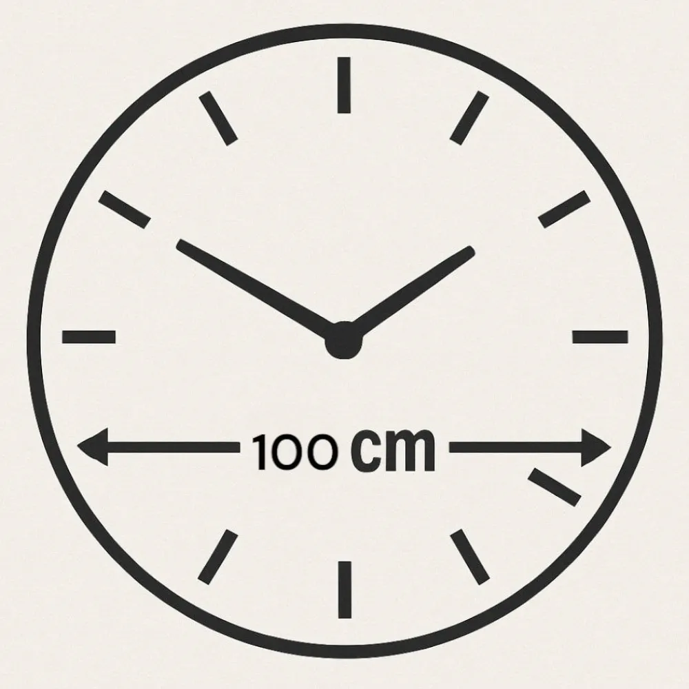 Orologi Da Parete Moderni-Selezionato da Mazzolaluce Orologio grande da parete 100cm design originale effetto marmo