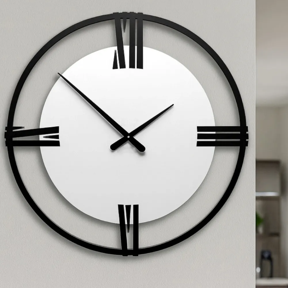 Orologi Da Parete Moderni-Selezionato da Mazzolaluce Orologio grande da parete moderno bianco
