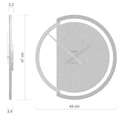 Orologi Da Parete Moderni-Selezionato da Mazzolaluce Orologio grigio da parete design moderno