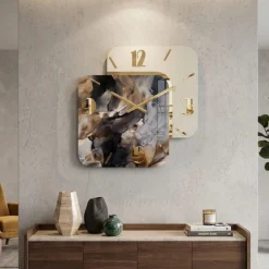 Orologi Da Parete Moderni-Selezionato da Mazzolaluce Orologio in resina moderno a parete effetto marmorizzato