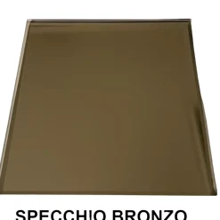 Orologi Da Parete Moderni-Selezionato da Mazzolaluce Orologio in vetro bronzo 60cm da parete rotondo numeri romani