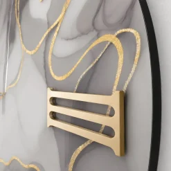 Orologi Da Parete Moderni-Selezionato da Mazzolaluce Orologio lilly 80cm tondo per parete effetto marmo particolare