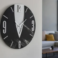 Orologi Da Parete Moderni-Selezionato da Mazzolaluce Orologio luna 40cm da parete 60cm tondo design moderno