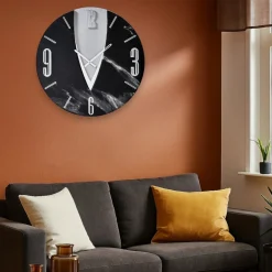 Orologi Da Parete Moderni-Selezionato da Mazzolaluce Orologio luna 40cm da parete 60cm tondo design moderno