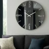 Orologi Da Parete Moderni-Selezionato da Mazzolaluce Orologio mistica 80cm da parete vetro fume grandi dimensioni moderno