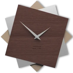 Orologi Da Parete Moderni-Selezionato da Mazzolaluce Orologio moderno a parete 35cm rovere wenge' foy