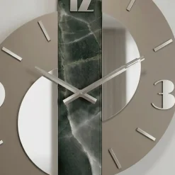 Orologi Da Parete Moderni-Selezionato da Mazzolaluce Orologio moderno a parete design particolate resina effetto marmo