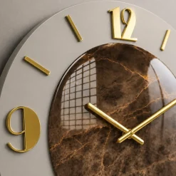 Orologi Da Parete Moderni-Selezionato da Mazzolaluce Orologio moderno a parete effetto marmorizzato 50cm