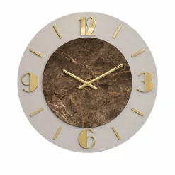 Orologi Da Parete Moderni-Selezionato da Mazzolaluce Orologio moderno a parete effetto marmorizzato 50cm