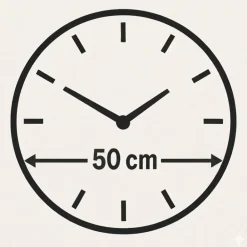 Orologi Da Parete Moderni-Selezionato da Mazzolaluce Orologio moderno a parete effetto marmorizzato 50cm