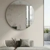 Orologi Da Parete Moderni-Selezionato da Mazzolaluce Orologio moderno a parete rotondo 80cm specchio chiaro
