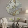 Orologi Da Parete Moderni-Selezionato da Mazzolaluce Orologio moderno 60cm per parete effetto marmorizzati numeri oro