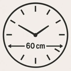 Orologi Da Parete Moderni-Selezionato da Mazzolaluce Orologio moderno 60cm per parete effetto marmorizzati numeri oro