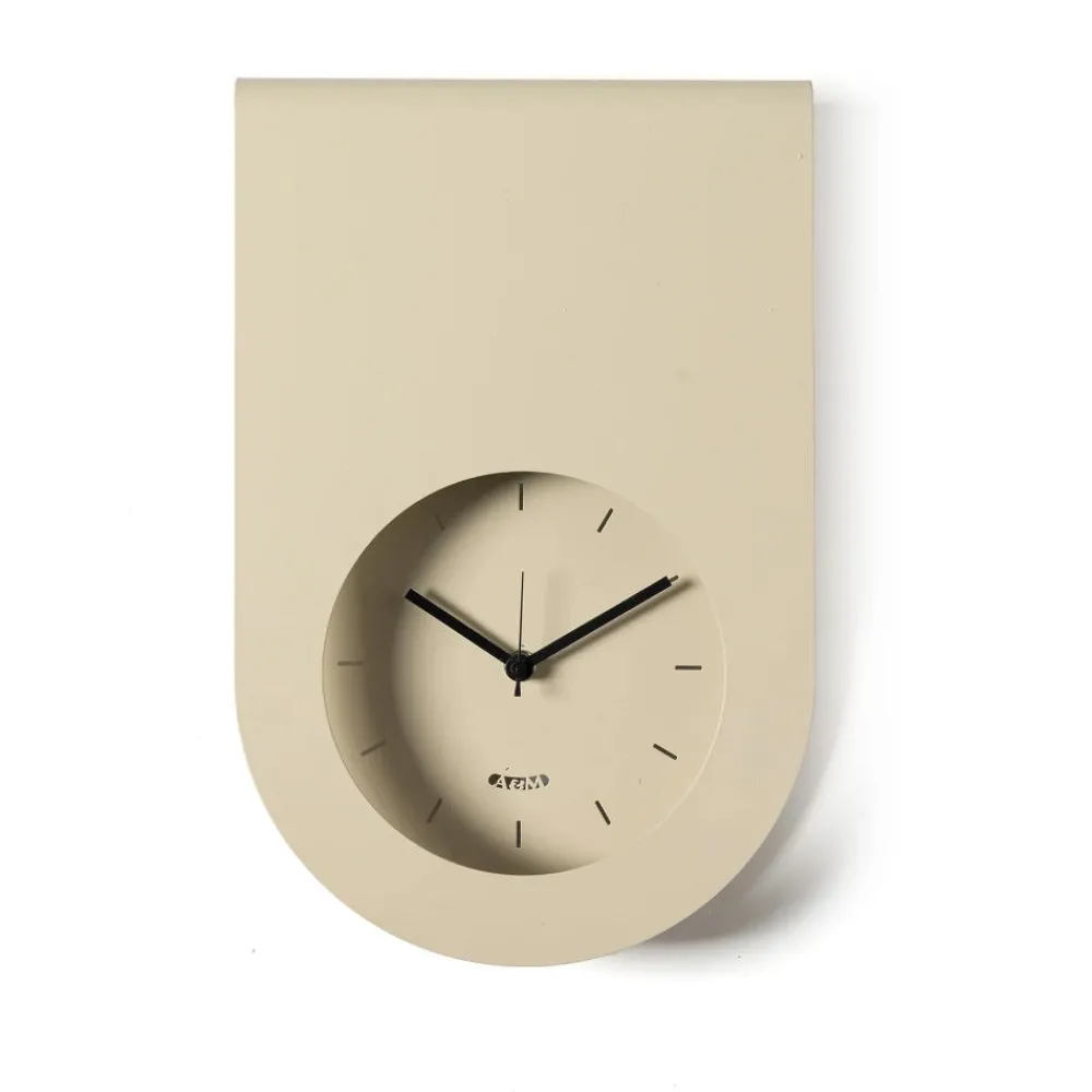 Orologi Da Parete Moderni-Selezionato da Mazzolaluce Orologio moderno da cucina crema design tondo
