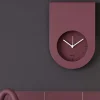 Orologi Da Parete Moderni-Selezionato da Mazzolaluce Orologio moderno da muro color viola