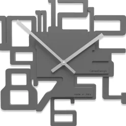 Orologi Da Parete Moderni-Selezionato da Mazzolaluce Orologio moderno da muro legno colore grigio quarzo