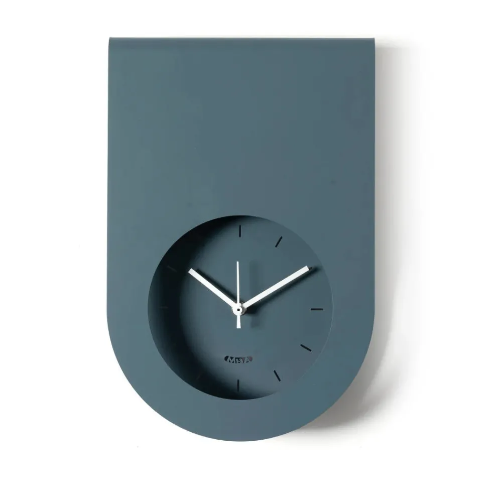 Orologi Da Parete Moderni-Selezionato da Mazzolaluce Orologio moderno da parete cucina color petrolio