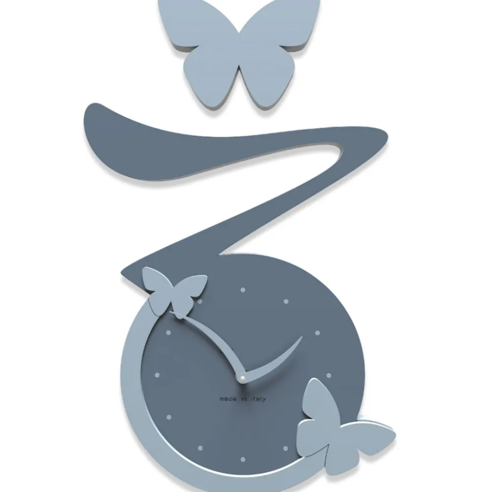 Orologi Da Parete Moderni-Selezionato da Mazzolaluce Orologio moderno da parete farfalle legno carta da zucchero