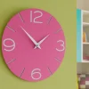Orologi Da Parete Moderni-Selezionato da Mazzolaluce Orologio moderno da parete fucsia per cameretta