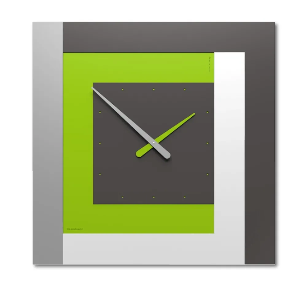 Orologi Da Parete Moderni-Selezionato da Mazzolaluce Orologio moderno da parete grande mela verde